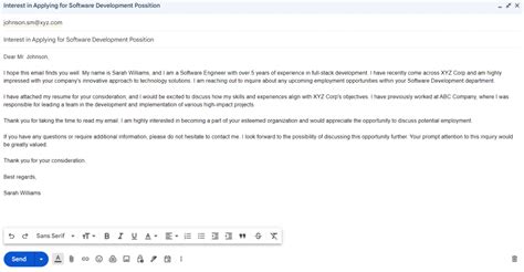 Formálny email, s viditeľným oslovením a podpisom