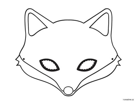 ilustrácia šablóny masky a jej vystrihovania