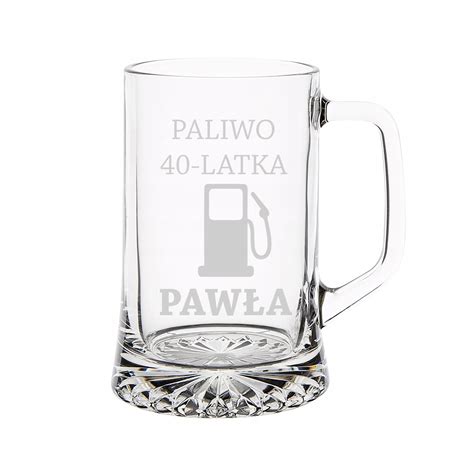 sklenený pivový krígeľ pre muža