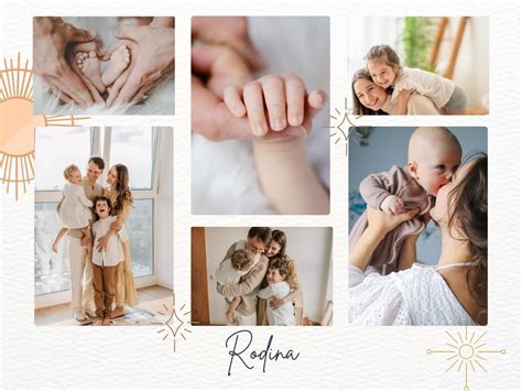 Koláž fotografií detí s originálnymi pozvánkami, ktoré si sami vyrobili