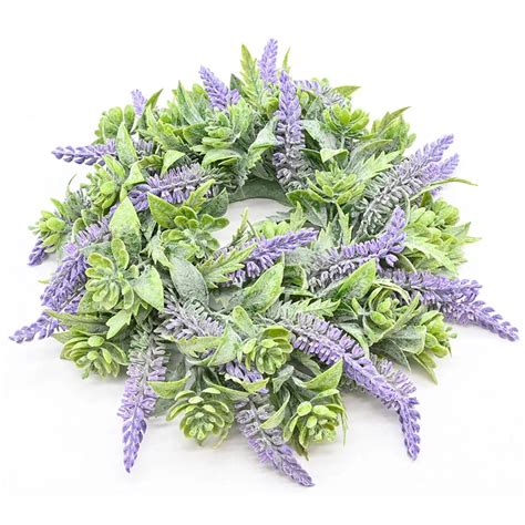 Rustikálny letný veniec s levanduľou, slamou a jutovým povrázkom