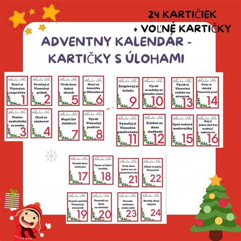 Minimalistický adventný kalendár s obálkami a textami