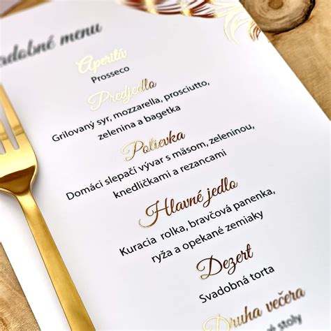 Luxusné svadobné menu pripravené šéfkuchárom Otom Hvizdákom