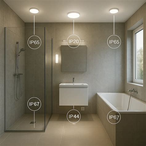 Infografika: Rozdiely v certifikácii IP20 (interiér) a IP44 (exteriér)