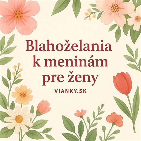 Ilustrácia blahoželania k meninám