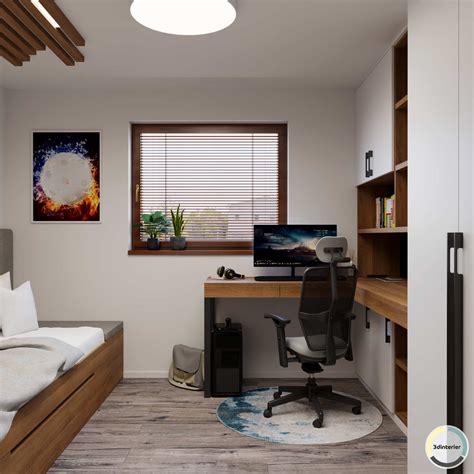 Ilustračné foto študentskej izby s modernými doplnkami