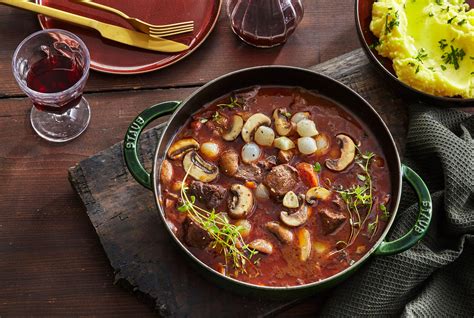 Fotografia hovädzieho mäsa po burgundsky