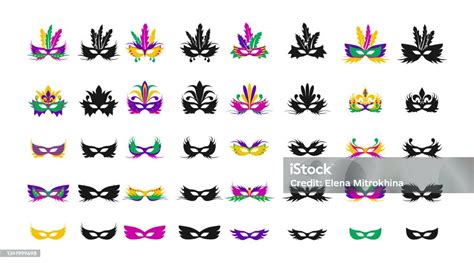 Ilustračná fotografia rôznych karnevalových masiek, vrátane monochromatických dizajnov.