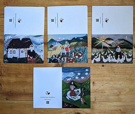 Séria ručne vyrobených a personalizovaných pohľadníc s fotografiami a dekoráciami