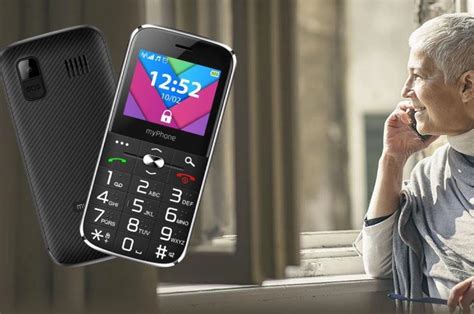 Ilustračný obrázok mobilu pre seniorov s veľkými tlačidlami