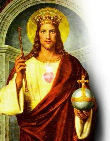 Zobrazenie Ježiša Krista ako kráľa, vládnuceho nad svetom