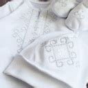 Dojčenské biele oblečenie na krst pre chlapca