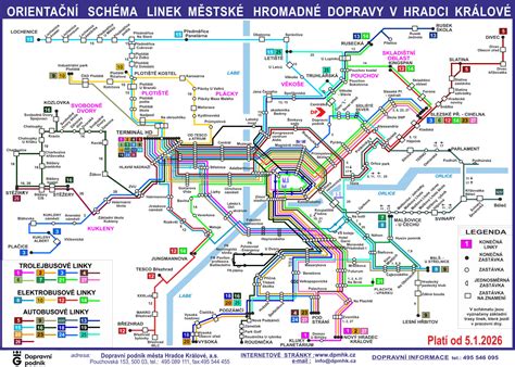 Mapa mesta Humenné s vyznačenými trasami MHD a polohou farnosti