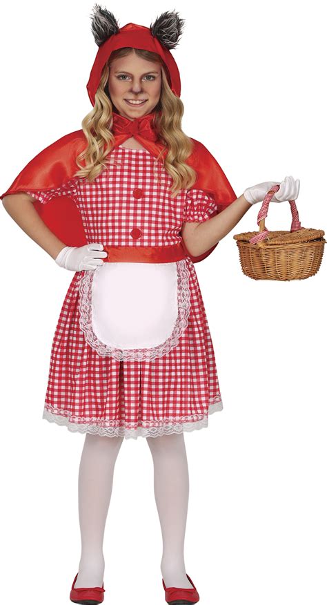 ilustrácia dievčaťa v kostýme Červenej Čiapočky