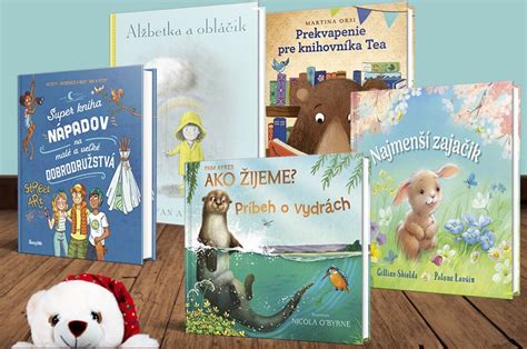 výber detských knižiek zoradených na polici