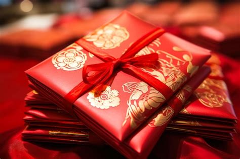 Foto červených obálok hongbao