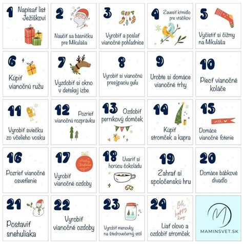 infografika: potrebné materiály na výrobu adventného kalendára