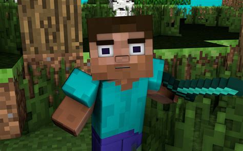 ilustračné foto hotového kostýmu Diamond Steve z Minecraftu