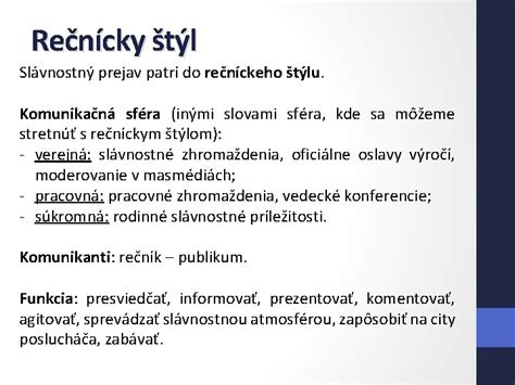 Infografika štylistických prostriedkov vhodných do rečníckeho prejavu.