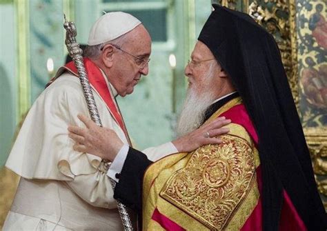 Pápež František a patriarcha Daniel v Bukurešti