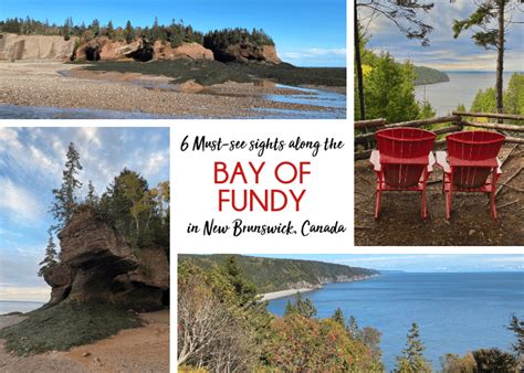 Mapa Bay of Fundy s označením miesta najväčšieho prílivu