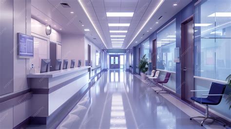 Thematic photo of a modern hospital entrance or interior