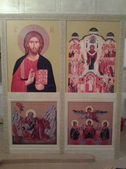 ikona s plaščenicou v pravoslávnom chráme