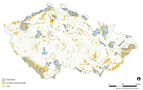 Mapa chránených území Natura 2000 v Európe