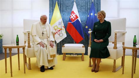 fotografia pápeža Františka počas návštevy Slovenska