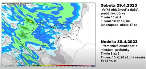 Meteorologická mapa zobrazujúca 