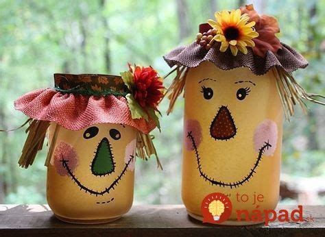 Rustikálne stredové dekorácie z Mason Jar pohárov a kvetov