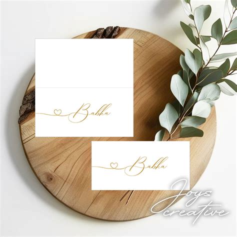 DIY menovky na svadbu s prírodnými prvkami