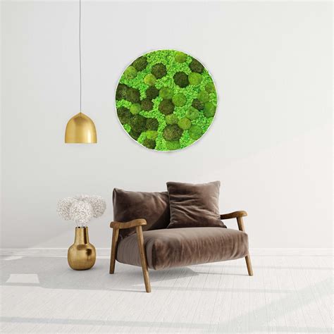 Machový obraz v modernom interiéri