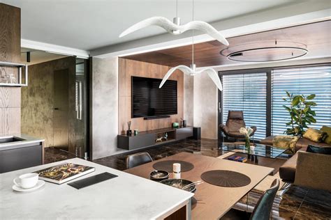 Interiér moderného apartmánu s wellness vybavením