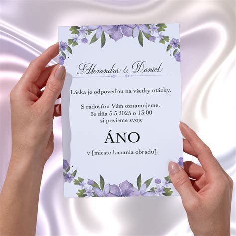 Ukážka kreatívnych a vtipných textov na svadobné oznámenia