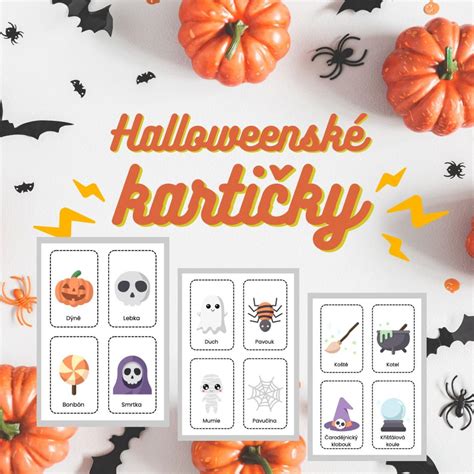 Halloweenske pexeso kartičky pre deti