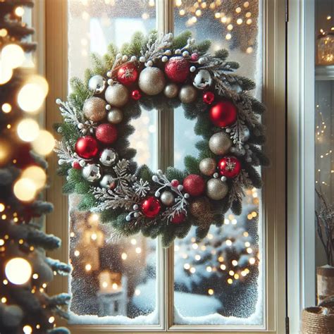 Fotografia vlastnoručne vyrobenej vianočnej baňky na dvere