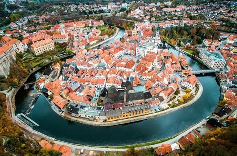 Foto: panoráma Českého Krumlova z rieky Vltava