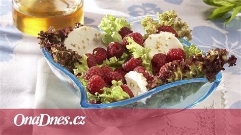 Tanier s krémovým kozím syrom a malinami ako predjedlo
