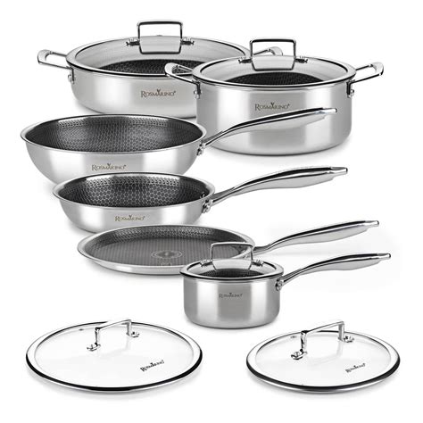 Sada moderného kuchynského riadu.