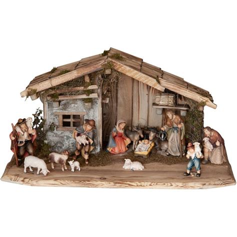 Inšpiratívne foto dreveného betlehema s kartónovým prístreškom