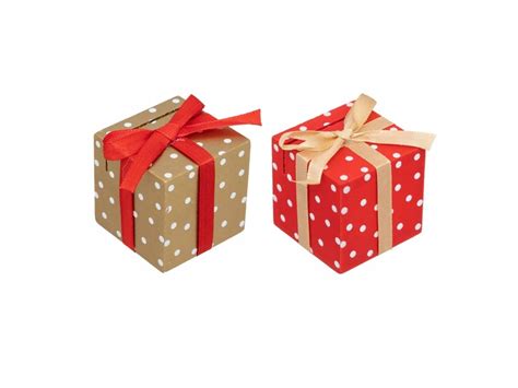 Vizualizácia balenia guľatého darčeka.