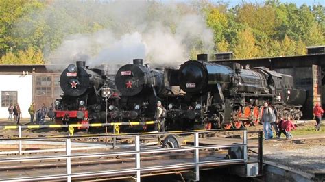 Fotografia historického parného vlaku na trati Čiernohronskej železnice