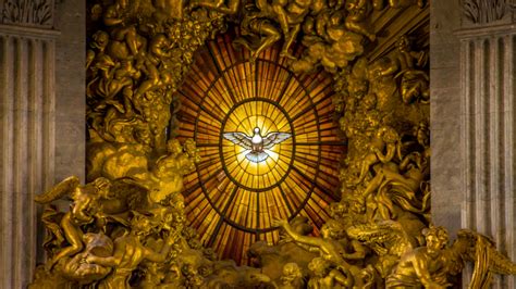 umelecké stvárnenie siedmich darov Ducha Svätého: múdrosť, rozum, rada, sila, poznanie, nábožnosť a bázeň voči Bohu