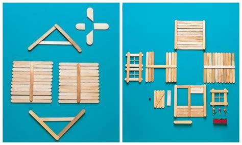 Model sánok vyrobený z nanukových paličiek