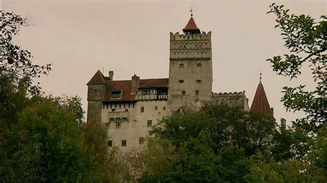 Mapa Transylvánie s vyznačenými hlavnými bodmi: hrad Bran, citadela Sighișoara a mesto Brašov.