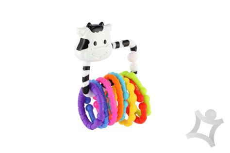 Ilustračná fotografia farebnej hrkálky a hryzadla