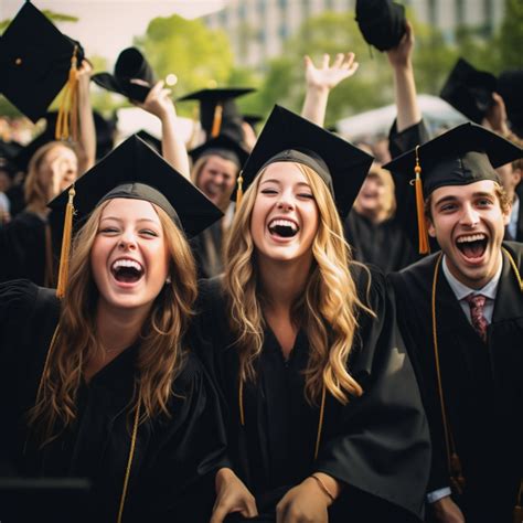 ilustrácia šťastných absolventov strednej školy