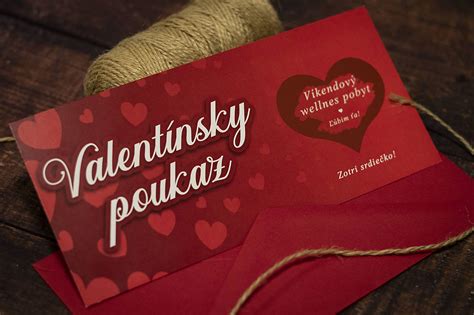 Ručne vyrobený valentínsky poukaz