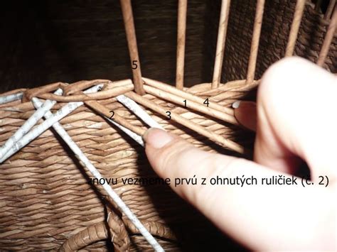 opletenie ďalších osnovných ruličiek